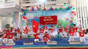 hình ảnh hội thi "Chúng cháu vui khỏe"