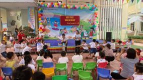 hình ảnh hội thi "Chúng cháu vui khỏe"