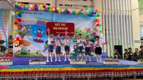 hình ảnh hội thi "Chúng cháu vui khỏe"