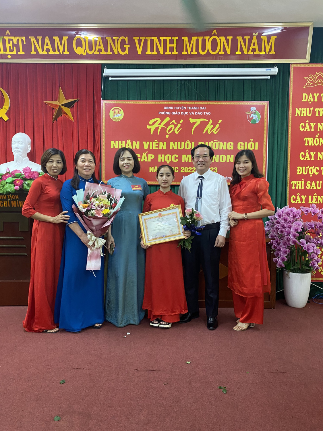 TRƯỜNG MN PHƯƠNG TRUNG II THAM DỰ HỘI THI NHÂN VIÊN NUÔI DƯỠNG GIỎI CẤP HỌC MN NĂM HỌC 2022-2023