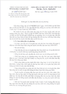 THÔNG BÁO RÀ SOÁT DỮ LIỆU TUYỂN SINH ĐẦU CẤP NĂM HỌC 2026-2027